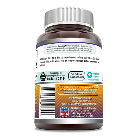 Image of Amazing Formulas L-Ornithine | 1500 Mg Per Serving | 120 Veggie Capsules