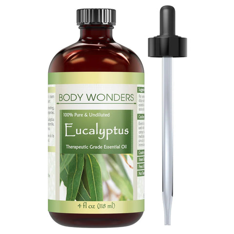 Image of Body Wonders Eucalyptus | Therapeutic Grade Essential Oil | 4 Fl. Oz (118 ML)