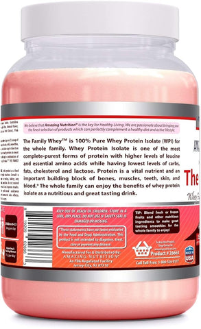 Image of Amazing Formulas The Family Whey | 20 Grams Protein | Vanilla Flavor | 31 Servings