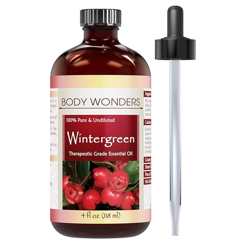 Image of Body Wonders Wintergreen | Therapeutic Grade Essential Oil | 4 Fl. Oz (118 ML)