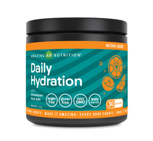 Amazing Nutrition Daily Hydration | Orange Flavor |  30 Servings