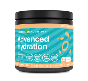 Amazing Nutrition Advanced Hydration Powder | Natural Pina Colada Flavor | 30 Servings | 207 Grams