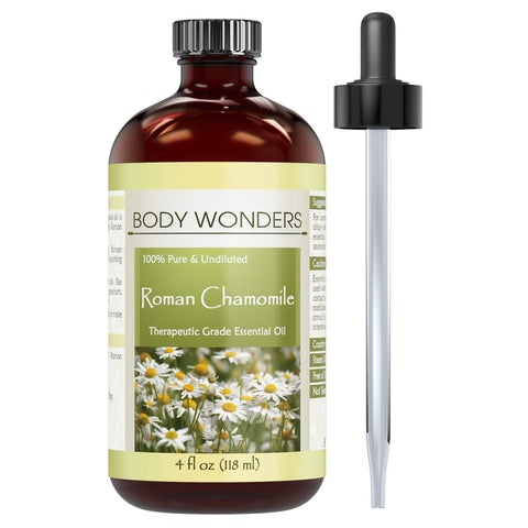 Image of Body Wonders Roman Chamomile | Therapeutic Grade Essential Oil | 4 Fl. Oz (118 ML)