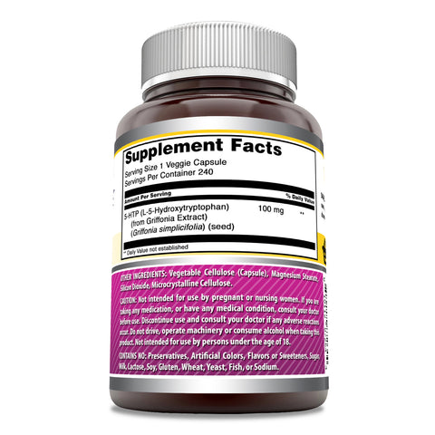 Image of Amazing Formulas 5-HTP | 100 Mg | 240 Veggie Capsules