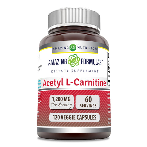 Image of Amazing Formulas Acetyl L-Carnitine | 1200 Mg Per Serving | 120 Veggie Capsules