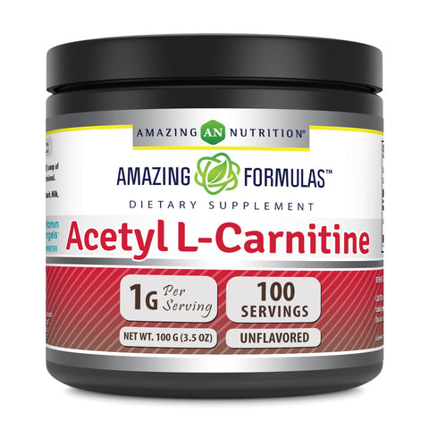 Image of Amazing Formulas Acetyl L-Carnitine | 100 Servings | 3.5 Oz Powder | Unflavored
