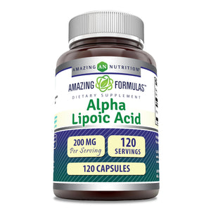 Amazing Formulas Alpha Lipoic Acid | 200 Mg | 120 Capsules