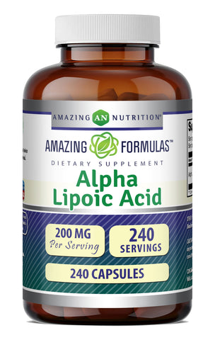 Image of Amazing Formulas Alpha Lipoic Acid 200 Mg | 240 Capsules