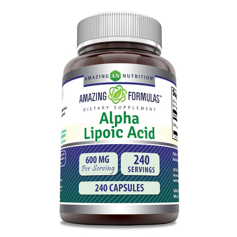 Image of Amazing Formulas Alpha Lipoic Acid | 600 Mg | 240 Capsules