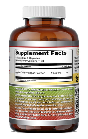 Image of Amazing Formulas Apple Cider Vinegar 1500 Mg per Serving | 360 Capsules