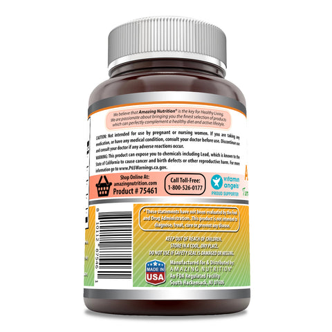 Image of Amazing Formulas Ashwagandha with Turmeric, Ginger, Rhodiola & Black Pepper | 5200 Mg | 120 Veggie Capsules