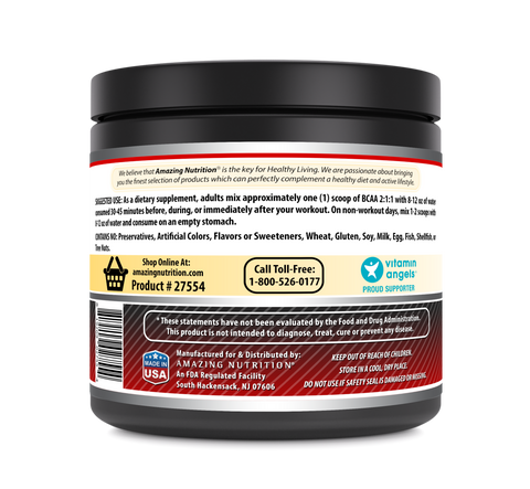 Image of Amazing Formulas BCAA 2:1:1 | 1 Lb | 75 Servings | Unflavored