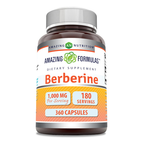 Image of Amazing Formulas Berberine | 1000 Mg Per Serving | 360 Capsules