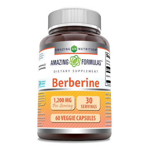 Image of Amazing Formulas Berberine | 1200 Mg Per Serving | 60 Veggie Capsules