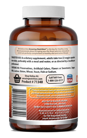 Image of Amazing Formulas Berberine Ceylon with Cinnamon 1200 Mg per Serving | 120 Veggie Capsules