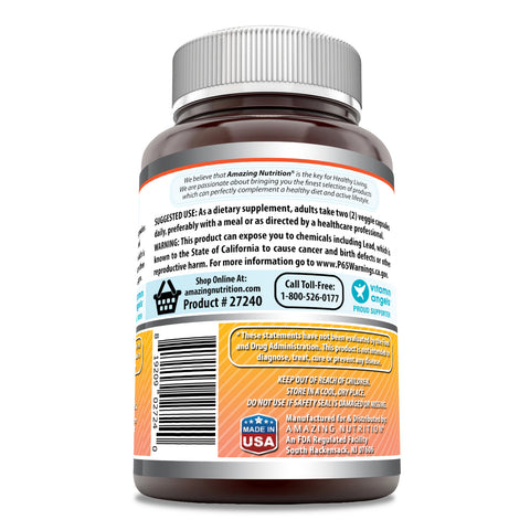 Image of Amazing Formulas Berberine Complex | 1250 Mg Per Serving | 120 Veggie Capsules