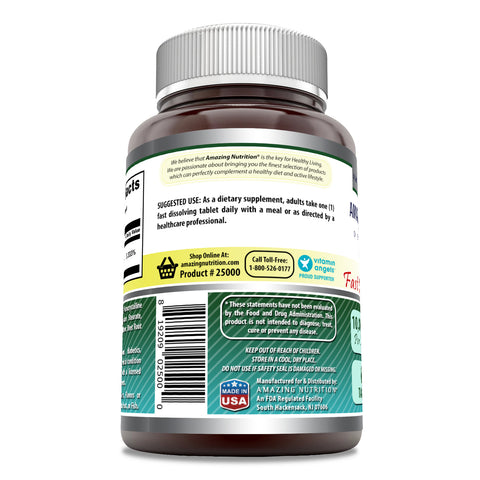 Image of Amazing Formulas Biotin Fast Dissolving | 10000 Mcg | 60 Tablets | Strawberry Flavor