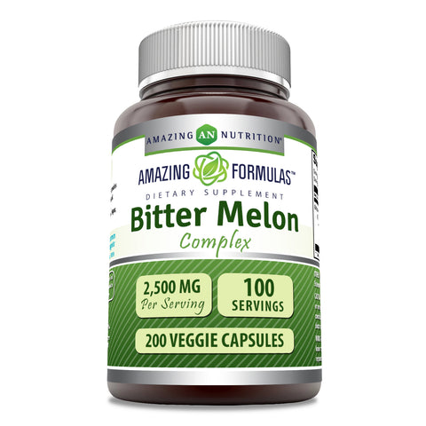 Image of Amazing Formulas Bitter Melon Complex | 2500 Mg Per Serving | 200 Veggie Capsules