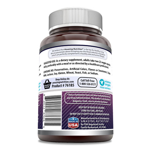 Image of Amazing Formulas Black Elderberry | 3000 Mg Per Serving | 180 Veggie Capsules