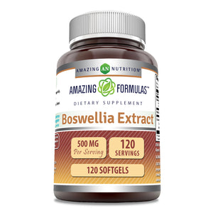 Amazing Formulas Boswellia Extract | 500 Mg | 120 Softgels