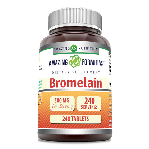Image of Amazing Formulas Bromelain | 500 Mg | 240 Tablets