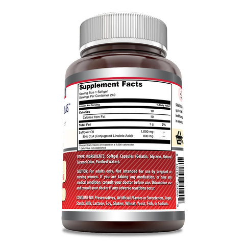 Image of Amazing Formulas CLA | 1000 Mg | 240 Softgels
