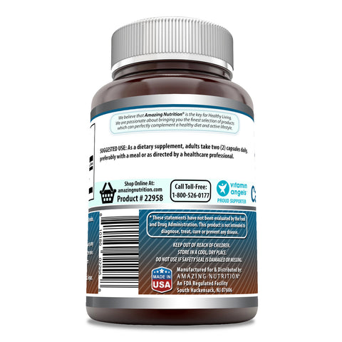 Image of Amazing Formulas Calcium Pyruvate | 1500 Mg Per Serving | 120 Capsules