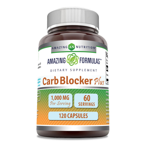 Image of Amazing Formulas Carb Blocker Plus | 1000 Mg Per Serving | 120 Capsules