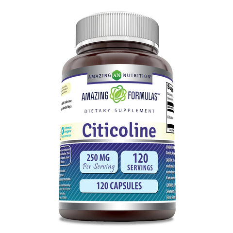 Image of Amazing Formulas Citicoline | 250 Mg | 120 Capsules