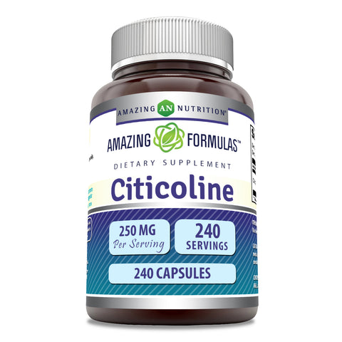 Image of Amazing Formulas Citicoline | 250 Mg | 240 Capsules