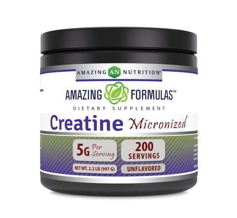 Image of Amazing Formulas Micronized Creatine Powder | 1 KG (2.2 Lb) | 200 Servings | 5 Grams Per Serving