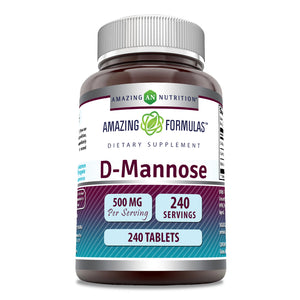 Amazing Formulas D-Mannose | 500 Mg | 240 Tablets