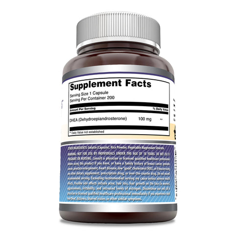 Image of Amazing Formulas DHEA | 100 Mg | 200 Capsules