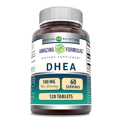 Image of Amazing Formulas DHEA | 100 Mg Per Serving | 120 Tablets
