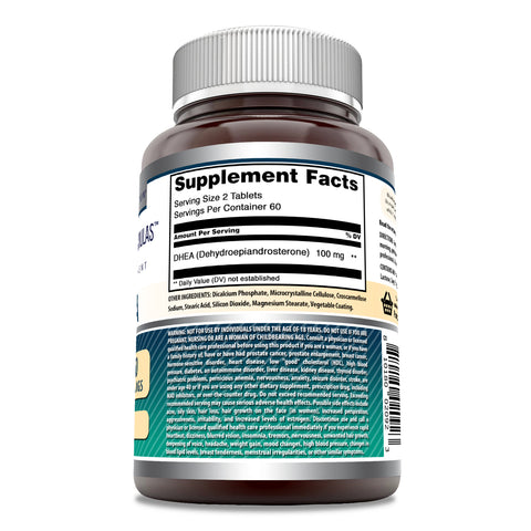 Image of Amazing Formulas DHEA | 100 Mg Per Serving | 120 Tablets