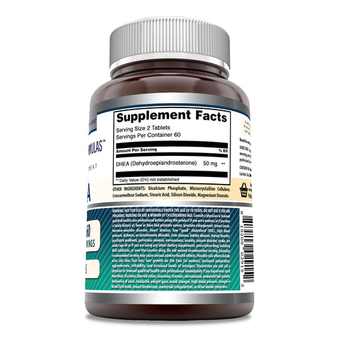 Image of Amazing Formulas DHEA | 50 Mg Per Serving | 120 Tablets