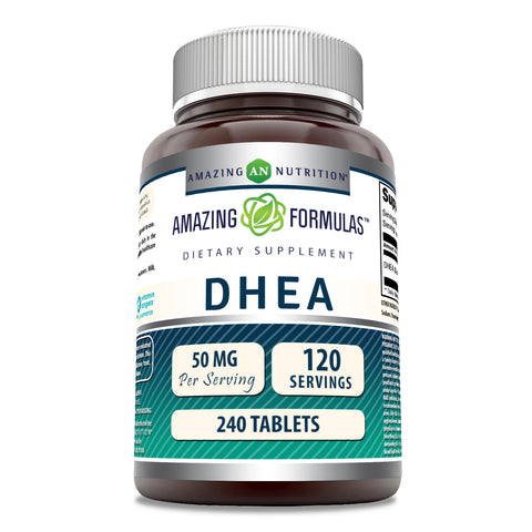 Image of Amazing Formulas DHEA | 50 Mg Per Serving | 240 Tablets