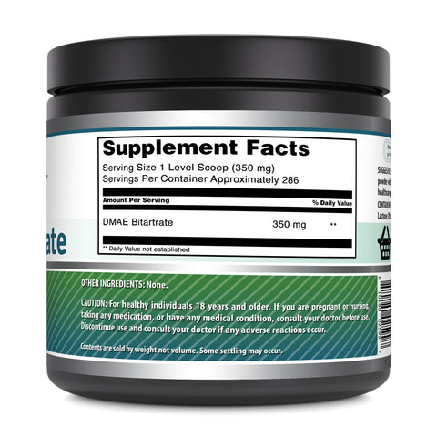 Image of Amazing Formulas DMAE Bitartrate | 100 Grams | 286 Servings
