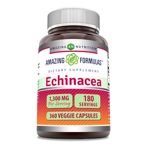 Amazing Formulas Echinacea | 1300 Mg Per Serving | 360 Veggie Capsules