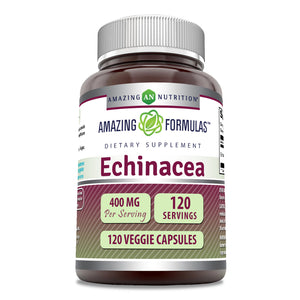 Amazing Formulas Echinacea | 400 Mg | 120 Veggie Capsules