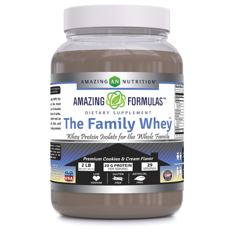 Image of Amazing Formulas The Family Whey | 20 Grams Protein | Chocolate Flavor | 29 Servings