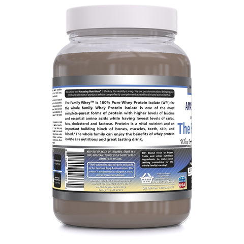 Image of Amazing Formulas The Family Whey | 20 Grams Protein | Chocolate Flavor | 29 Servings