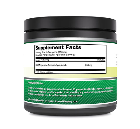 Image of Amazing Formulas GABA Powder | 750 Mg Per Serving | 667 Servings