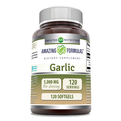 Image of Amazing Formulas Garlic | 5000 Mg | 120 softgels