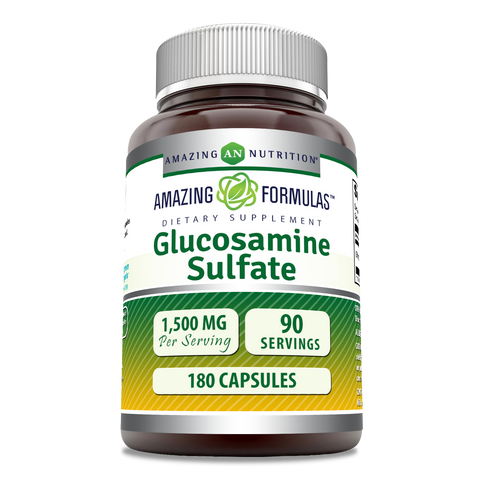Image of Amazing Formulas Glucosamine Sulfate | 1500 Mg Per Serving | 180 Capsules