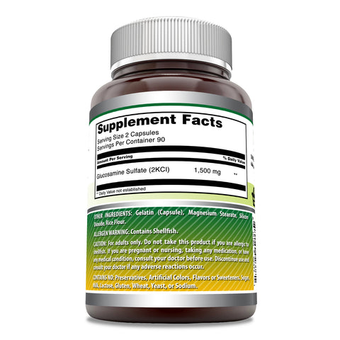 Image of Amazing Formulas Glucosamine Sulfate | 1500 Mg Per Serving | 180 Capsules