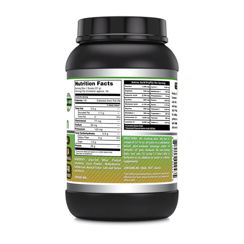 Image of Amazing Formulas Grass FED Whey Protein | 2 Lbs | Chocolate Flavor