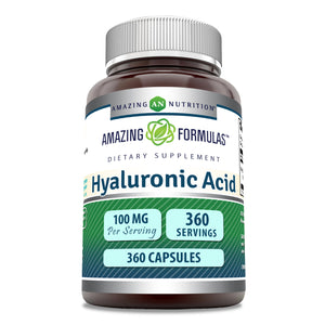 Amazing Formulas Hyaluronic Acid | 100 Mg | 360 Capsules