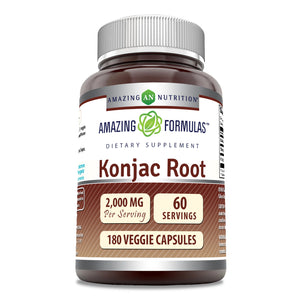 Amazing Formulas Konjac Root | 2000 Mg | 180 Veggie Capsules