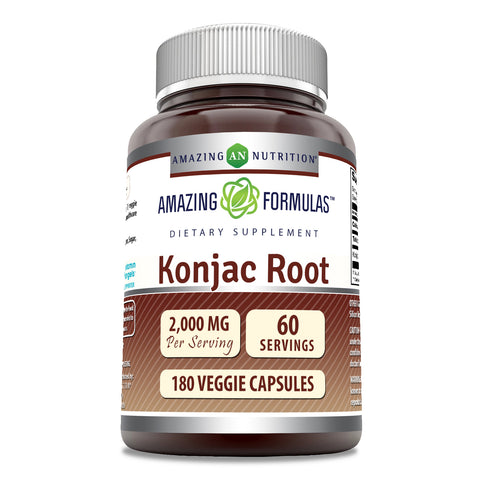 Image of Amazing Formulas Konjac Root | 2000 Mg | 180 Veggie Capsules